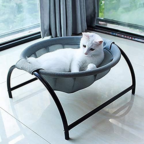 Cat Bed Dog/Pet Hammock Bed Free-Standing Cat Sleeping Cat Supplies Pet Supplies Whole Wash Stable & Breathable Easy Assembly Indoors Outdoors, 16.9 in x 16.9 in x 9.5 in